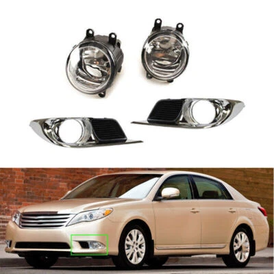 Faro antiniebla delantero + cubierta rejilla 1 par para Toyota Avalon 2011-2012 Foto 1 de 4