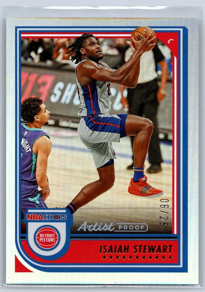 2022-23 Hoops Winter #63 Isaiah Stewart Artist Proof /25 - Image 1 of 2