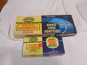 vintage Aurora Ho Scale model motoring daredevil obstacle course, banked curve - Picture 1 of 3