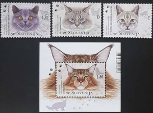 Slovenia 2020 ☀ Cats 2020 - Set & Block cats ☀ New (**) MNH - Picture 1 of 1