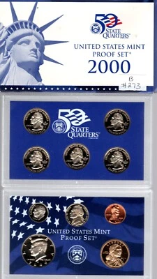 2000-S U.S. PROOF COIN SET IN OGP ACTUAL SET #B 273 - Image 1 of 2