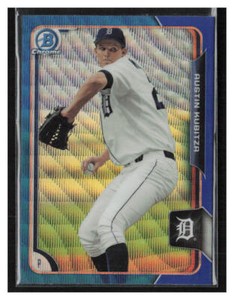 2015 Bowman Chrome Prospects Blue Wave Refractor #BCP32 Austin Kubitza