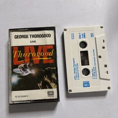George Thorogood & The Destroyers - Live (Cassette, 1986) Tc-st-240614 - Image 1 of 4