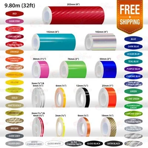 Roll PIN STRIPE PinStriping Trim Self Adhesive Line TAPE Car Decal Vinyl Sticker - Picture 1 of 26