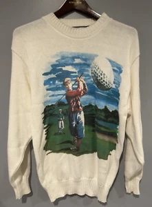 Lord & Taylor Kensington Collection Golf Graphic Sweater Small NWT - Picture 1 of 7