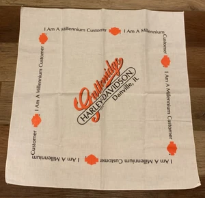 Vtg Harley Davidson Bandana gutterridge Danville,IL 2000 H-D - Picture 1 of 6