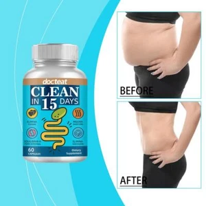 Body Detox Clean in 15days Capsules 60pcs EQUILIBRAR A FLORAINTESTINAL - Picture 1 of 19