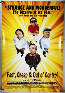 FAST, CHEAP & OUT OF CONTROL ROLLED ORIGINAL ONE SHEET MOVIE POSTER DOCU (1997) - Picture 1 of 1