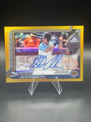 2025 Topps Pro Debut Ethan Anderson Autograph Gold /50-Orioles - Image 1 of 2