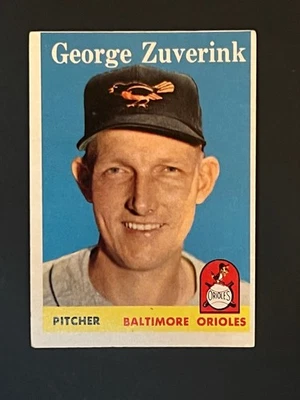 1958 Topps George Zuverink #6 Baltimore Oroiles Ex - Image 1 of 2