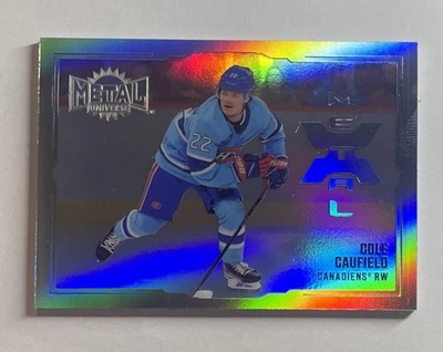 2022-23 SkyBox Metal Universe #MX-8 Cole Caufield Metal-X Montreal Canadians🏒🔥 - Image 1 of 2