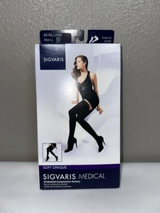 Sigvaris Medical Graduated Compression Strumpfwaren schwarz weich blickdicht 15-20 mmHg LL - Bild 1 von 7