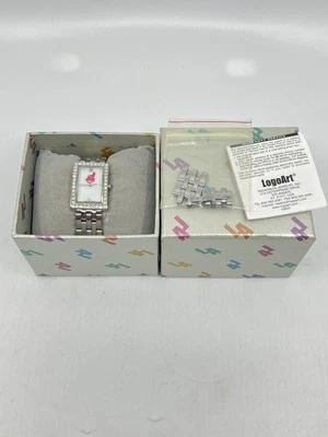 Reloj Cleveland Indians Chief Wahoo Damas Tono Plateado Piedra Batería Nueva en Caja Foto 1 de 4