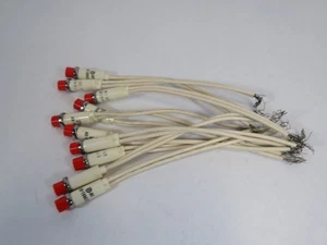 Chicago Miniature 2194A1-6V Panel Mount Indicator 6V 1W RED Lot of 17 USED - Picture 1 of 4