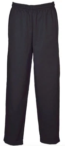 NIB Fame C15 Adult 2XL Black Drawstring 40x32 Baggy Cook Chef Pants 6034047 - Picture 1 of 7