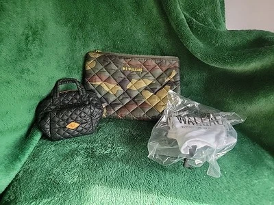 MZ Wallace 绗缝迷彩袋 + 黑色微型托特包套装带防尘袋 — 第 1/4 张图片