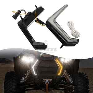 2× Turn Signal ATV LED Lights Fang Accent For Polaris RZR RZR XP 4 / RZR XP 1000 - Picture 1 of 24