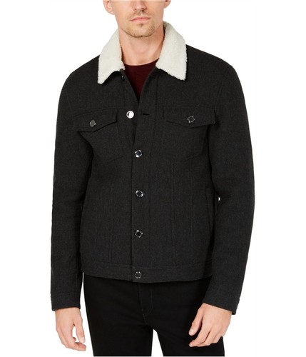 Michael Kors Giacca Camionista Uomo in Tweed Grigio X Large