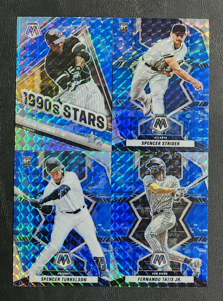 2022 Panini Mosaic Baseball BLUE REACTIVE PRIZMS with Rookies You Pick the Card - Image 1 of 1