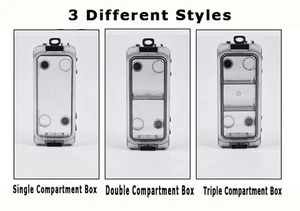 Wasserdichter Angelgerätekoffer mit Leuchtring für Nachtangel-Enthusiasten - Bild 1 von 14