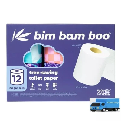 Bim Bam Boo Bamboo Bath Toilet Paper - 12pk/320ct