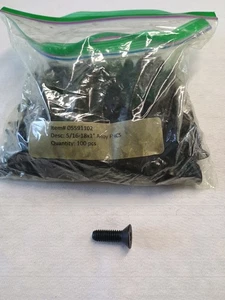 5/16"-18 Alloy Steel Flat Socket Head Cap Screws black Oxide 100 pcs - Picture 1 of 6