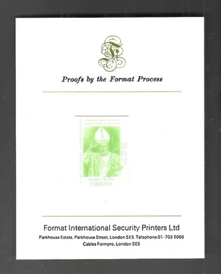 Liberia 1999 USA UN Summit Italy Vatican Holy See Pope John Paul II Proof MNH - Image 1 of 2