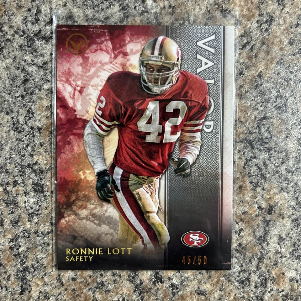 2015 Topps Valor #111 Ronnie Lott San Francisco 49ers #45/50 - Image 1 of 2