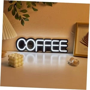 LED Neon COFFEE Cute Neon Sign, USB Powered Neon Signs Night Light, 3D Wall - Picture 1 of 8