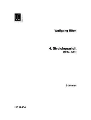 Streichquartett Nr. 4 Wolfgang Rihm Set of Parts String Quartet Universal Editio - Image 1 of 4