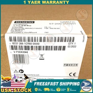 New Siemens 6ES7288-1CR60-0AA0 6ES7 288-1CR60-0AA0 SIMATIC S7-200 SMART CPU CR60 - Picture 1 of 1