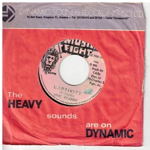 #131 SKA REGGAE 45 MUSICAL FIGHT LABEL ERIC CLARKE " CAPTIVITY " - Picture 1 of 3