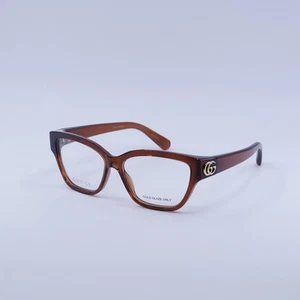 NUEVO Gafas Gucci GG1597O 003 Marrón Brillante 53mm - Imagen 1 de 7