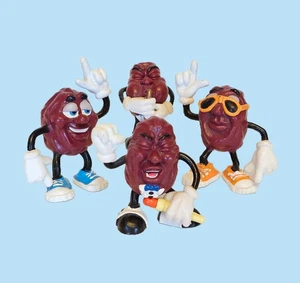 Vintage 1987 California Raisin Dancer figures set of 4 - Picture 1 of 5