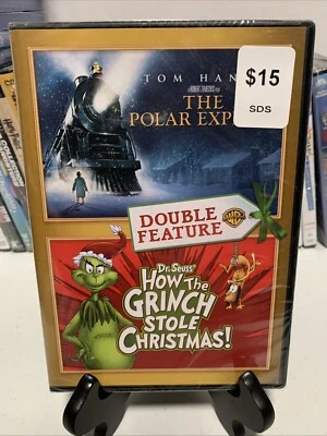 The Polar Express / How the Grinch Stole Christmas (DVD) NEW 🎄Buy 3 Get 1 Free - Image 1 of 4
