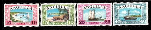 Anguilla Scott 32-35 1968 Boat Issue Cover