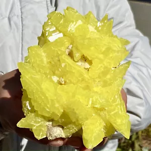 1.57LB Beautiful Minerals LARGE NATIVE SULPHUR OnMATRIX Sicily - Imagen 1 de 15