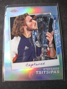 STEFANOS TSITSIPAS 2024 Topps Chrome Tennis CAPTURED Refractor Insert #CTD-ST - Picture 1 of 2