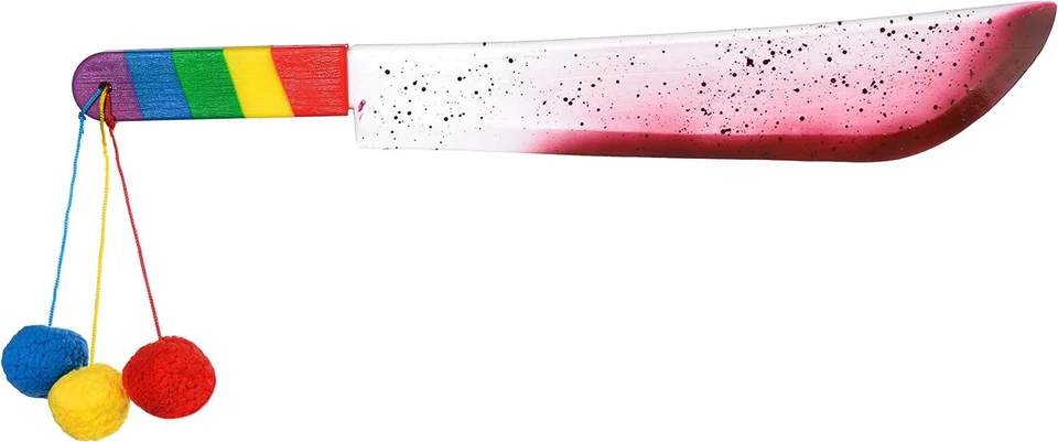 Evil Clown Machete Toy Suit Yourself Fancy Dress Halloween Costume Accessory - Image 1 of 1