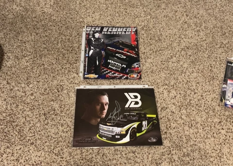 3 BEN KENNEDY NASCAR POST CARD / HERO CARDS (AUTOGRAPHED CAMPINGWORLD TRUCK) Cover