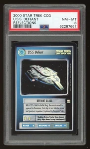 Star Trek CCG U.S.S. Defiant PSA 8 Ultra Rare UR Reflections Foil 2000 USS 667 - Picture 1 of 2