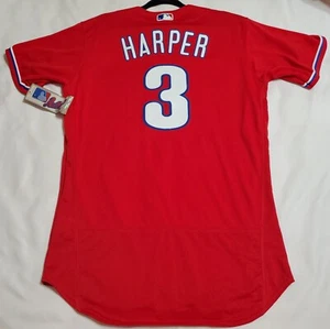 AUTHENTIC MAJESTIC BRYCE HARPER 42 MEDIUM PHILADELPHIA PHILLIES FLEX BASE Jersey - Picture 1 of 5
