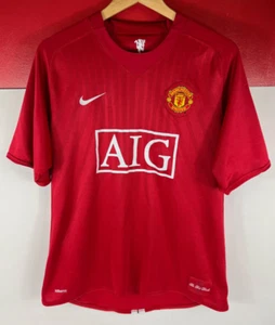 Manchester United Football Shirt Home Ronaldo 2007 2008 2009 Red Large L Man Utd - Picture 1 of 8