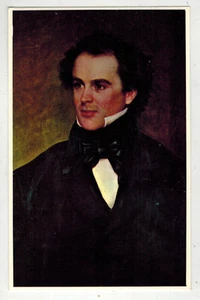 1983 NATHANIEL HAWTHORNE COLOR POSTCARD 2047 FDC #6 CHARLES OSGOOD PORTRAIT - Picture 1 of 2