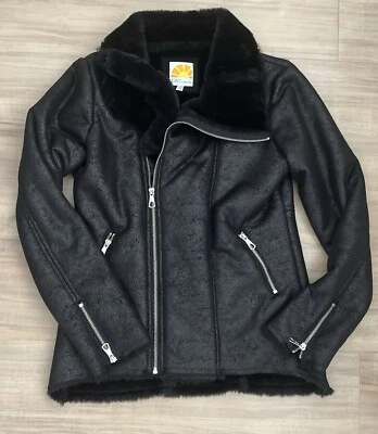 C & C CALIFORNIA Faux leather biker jacket in XS - Image 1 of 4