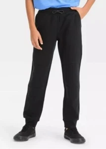 Art Class Boys Black Sport Knit Pull-On Jogger Pants Reinforced Knee Joggers XXL - Picture 1 of 10