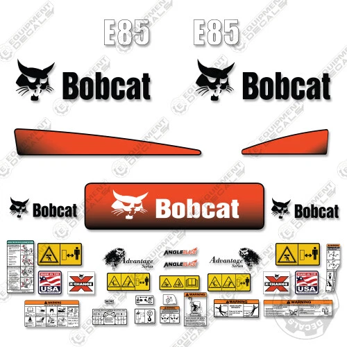 Fits Bobcat E85 Decal Kit Mini Excavator E 85 E-85 - Image 1 of 1