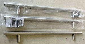 3 tiradores de barra de herrajes de gabinete de cocina de acero inoxidable macizo de 12" centro - Imagen 1 de 2