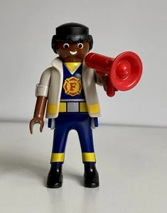 playmobil 1997 Mystery Series 19 Male Figure Fire Chief with Megaphone - Picture 1 of 4