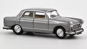 Peugeot 404 1968 Grey Metallic 1:87 Model 474449 NOREV - Foto 1 di 1